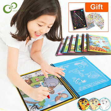 Magic Water Drawing Coloring Book